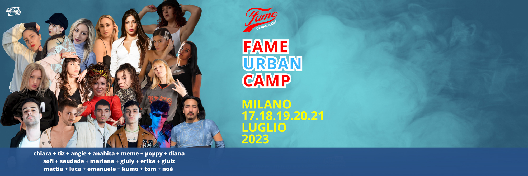 banner fame hip hop camp – copertina Fame Urban Camp