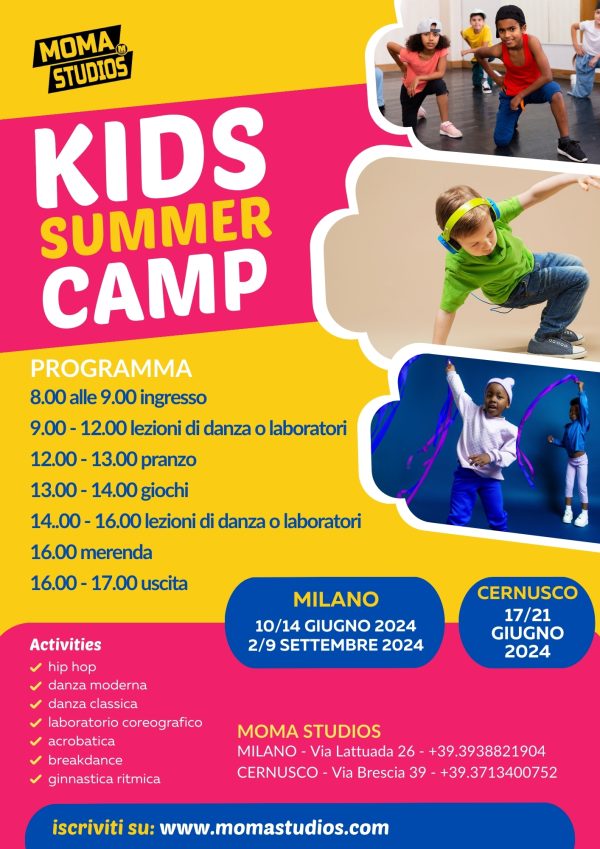 Moma Kids Summer Camp Cernusco 2024