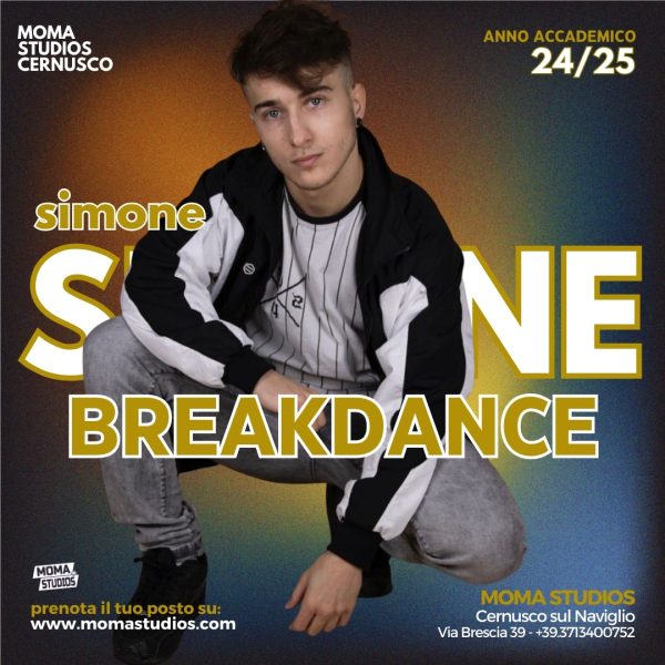 Breakdance 7/11 anni base con Simone - Martedi 17.00