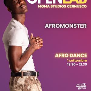 Martedì 1 Settembre - Afro Dance con Afromonster - 19:30/21:30