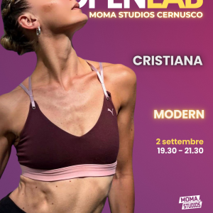 Mercoledì 2 Settembre - Modern con Cristiana Lucifora - 19:30/21:30