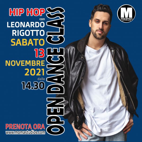 HIP HOP con Leonardo Rigotto - Sabato 13 novembre alle 14.30
