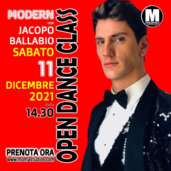 MODERN con Jacopo Ballabio - Sabato 11 dicembre alle 14.30