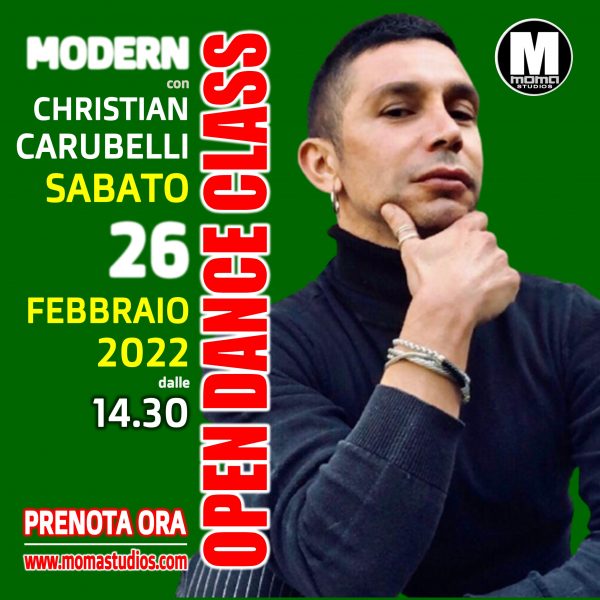 MODERN con CHRISTIAN CARUBELLI  - Sabato 26 Febbraio 2022 alle 14.30