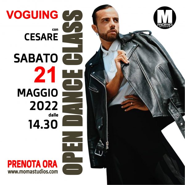 - VOGUING con CESARE - Sabato 21 Maggio 2022 alle 14.30