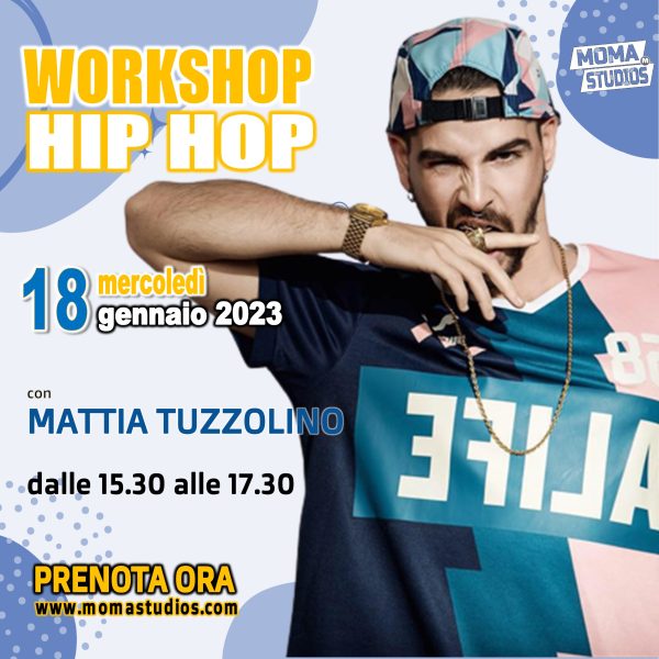 Workshop Hip Hop con Mattia Tuzzolino - 18 Gennaio 2023
