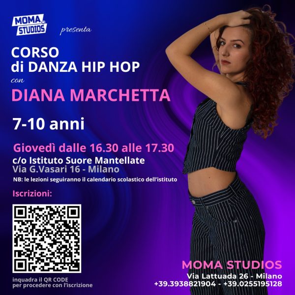 Corso di danza Hip Hop con Diana Marchetta 7/10 anni