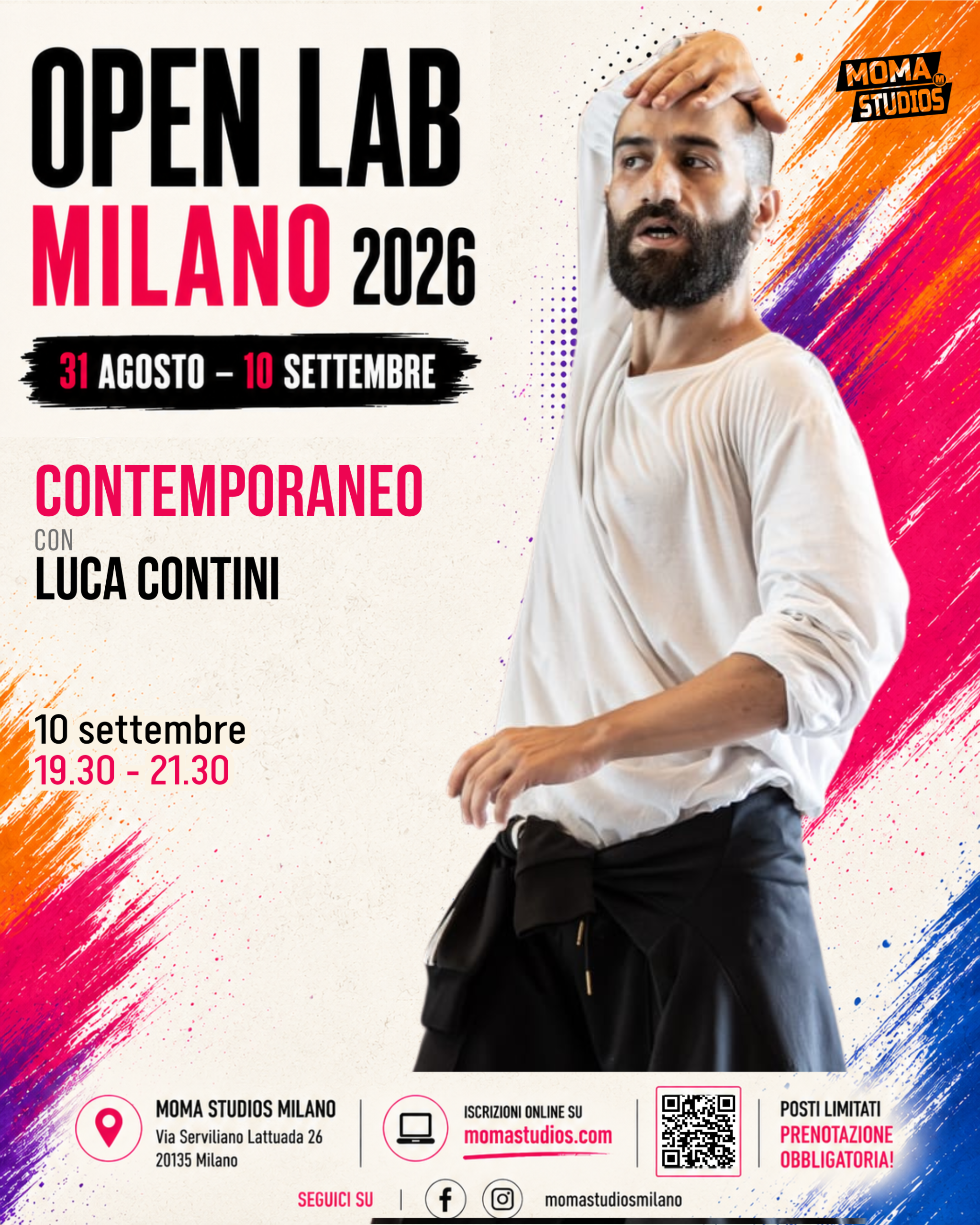 Giovedì 10 Settembre – Contemporaneo con Luca – 19:30/20:45