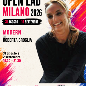 Lunedì 31 Agosto - Modern con Roberta - 19:30/21:30